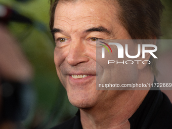 Andreas Frege, also known as Campino, a member of the rock band Die Toten Hosen, speaks to the press during the red carpet event at Roncalli...