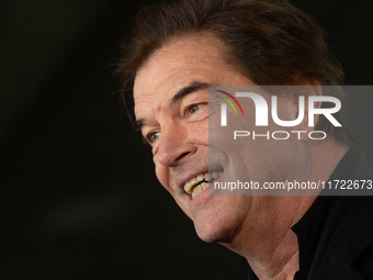 Andreas Frege, also known as Campino, a member of the rock band Die Toten Hosen, speaks to the press during the red carpet event at Roncalli...