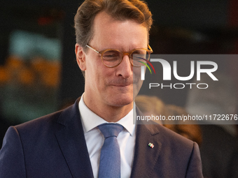 Hendrik Josef Wust, the minister president of NRW, poses for pictures on the red carpet of Roncalli's Apollo Variety Theatre in Duesseldorf,...