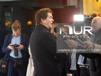 Andreas Frege, also known as Campino, a member of the rock band Die Toten Hosen, speaks to the press during the red carpet event at Roncalli...