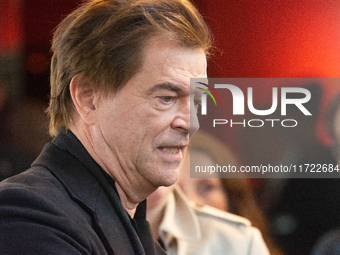 Andreas Frege, also known as Campino, a member of the rock band Die Toten Hosen, speaks to the press during the red carpet event at Roncalli...