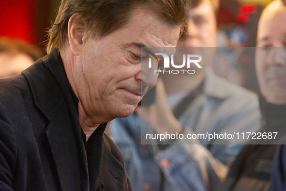 Andreas Frege, also known as Campino, a member of the rock band Die Toten Hosen, speaks to the press during the red carpet event at Roncalli...