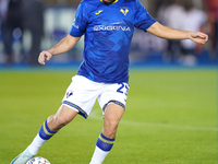 Suat Serdar of Hellas Verona is in action during the Serie A match between Lecce and Verona in Lecce, Italy, on October 29, 2024. (