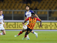 Lameck Banda of US Lecce plays during the Serie A match between Lecce and Verona in Lecce, Italy, on October 29, 2024. (