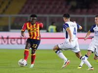 Lameck Banda of US Lecce plays during the Serie A match between Lecce and Verona in Lecce, Italy, on October 29, 2024. (