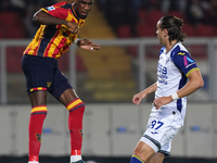 Kialonda Gaspar of US Lecce is in action during the Serie A match between Lecce and Verona in Lecce, Italy, on October 29, 2024. (