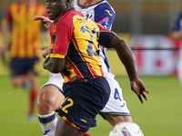 Lameck Banda of US Lecce plays during the Serie A match between Lecce and Verona in Lecce, Italy, on October 29, 2024. (