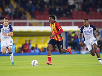 Patrick Dorgu of US Lecce is in action during the Serie A match between Lecce and Verona in Lecce, Italy, on October 29, 2024. (