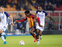 Patrick Dorgu of US Lecce is in action during the Serie A match between Lecce and Verona in Lecce, Italy, on October 29, 2024. (