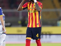 Kialonda Gaspar of US Lecce is in action during the Serie A match between Lecce and Verona in Lecce, Italy, on October 29, 2024. (