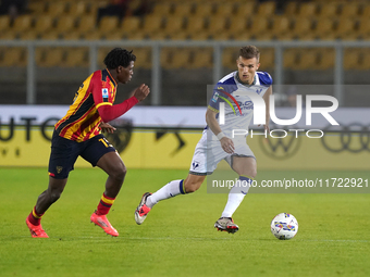 Darko Lazovic of Hellas Verona is in action during the Serie A match between Lecce and Verona in Lecce, Italy, on October 29, 2024. (