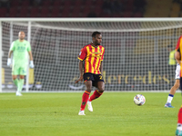 Lassana Coulibaly of US Lecce is in action during the Serie A match between Lecce and Verona in Lecce, Italy, on October 29, 2024. (