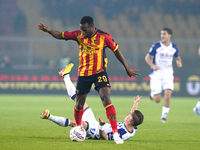 Lassana Coulibaly of US Lecce is in action during the Serie A match between Lecce and Verona in Lecce, Italy, on October 29, 2024. (