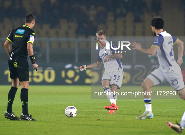 Ondrej Duda of Hellas Verona is in action during the Serie A match between Lecce and Verona in Lecce, Italy, on October 29, 2024. 