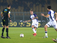 Ondrej Duda of Hellas Verona is in action during the Serie A match between Lecce and Verona in Lecce, Italy, on October 29, 2024. (