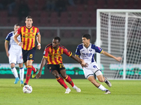 Lassana Coulibaly of US Lecce is in action during the Serie A match between Lecce and Verona in Lecce, Italy, on October 29, 2024. (