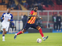 Kialonda Gaspar of US Lecce is in action during the Serie A match between Lecce and Verona in Lecce, Italy, on October 29, 2024. (