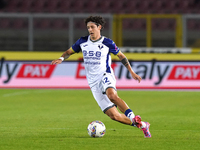 Domagoj Bradaric of Hellas Verona plays during the Serie A match between Lecce and Verona in Lecce, Italy, on October 29, 2024. (