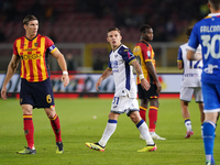 Tomas Suslov of Hellas Verona is in action during the Serie A match between Lecce and Verona in Lecce, Italy, on October 29, 2024. (