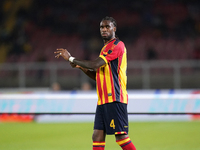 Kialonda Gaspar of US Lecce is in action during the Serie A match between Lecce and Verona in Lecce, Italy, on October 29, 2024. (