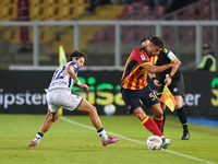 Domagoj Bradaric of Hellas Verona plays during the Serie A match between Lecce and Verona in Lecce, Italy, on October 29, 2024. (