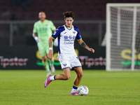 Domagoj Bradaric of Hellas Verona plays during the Serie A match between Lecce and Verona in Lecce, Italy, on October 29, 2024. (