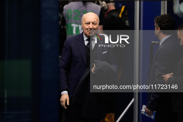 Inter chairman Giuseppe Marotta looks on during the Serie A Enilive match between Empoli FC and FC Internazionale at Stadio Carlo Castellani...