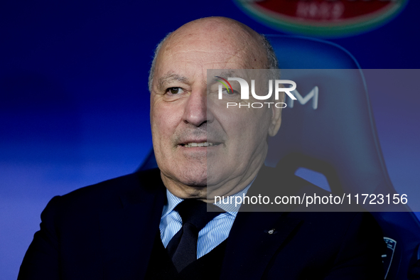 Inter chairman Giuseppe Marotta looks on during the Serie A Enilive match between Empoli FC and FC Internazionale at Stadio Carlo Castellani...