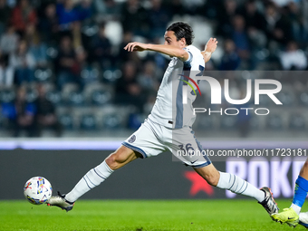 Matteo Darmian of FC Internazionale scores first goal after disallowed by VAR during the Serie A Enilive match between Empoli FC and FC Inte...