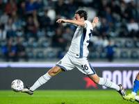 Matteo Darmian of FC Internazionale scores first goal after disallowed by VAR during the Serie A Enilive match between Empoli FC and FC Inte...