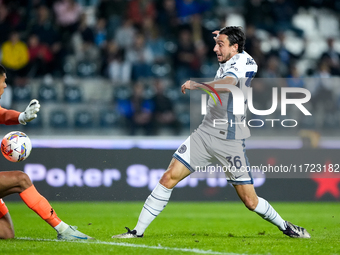 Matteo Darmian of FC Internazionale scores first goal after disallowed by VAR during the Serie A Enilive match between Empoli FC and FC Inte...