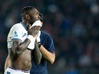 Marcus Thuram of FC Internazionale reacts during the Serie A Enilive match between Empoli FC and FC Internazionale at Stadio Carlo Castellan...