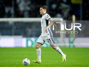 Nicolo' Barella of FC Internazionale during the Serie A Enilive match between Empoli FC and FC Internazionale at Stadio Carlo Castellani on...