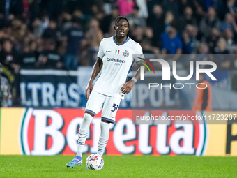 Yann Aurel Bisseck of FC Internazionale during the Serie A Enilive match between Empoli FC and FC Internazionale at Stadio Carlo Castellani...