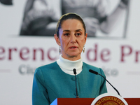 Mexico's President, Claudia Sheinbaum Pardo, speaks about the statement by the United States ambassador to Mexico, Ken Salazar, regarding th...