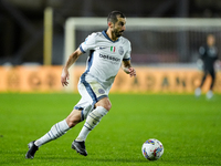 Henrikh Mkhitaryan of FC Internazionale in action during the Serie A Enilive match between Empoli FC and FC Internazionale at Stadio Carlo C...