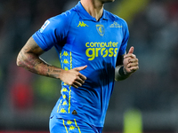 Pietro Pellegri of Empoli FC looks on during the Serie A Enilive match between Empoli FC and FC Internazionale at Stadio Carlo Castellani on...