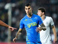 Pietro Pellegri of Empoli FC looks on during the Serie A Enilive match between Empoli FC and FC Internazionale at Stadio Carlo Castellani on...