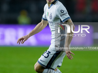 Nicolo' Barella of FC Internazionale during the Serie A Enilive match between Empoli FC and FC Internazionale at Stadio Carlo Castellani on...