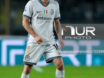 Davide Frattesi of FC Internazionale during the Serie A Enilive match between Empoli FC and FC Internazionale at Stadio Carlo Castellani on...