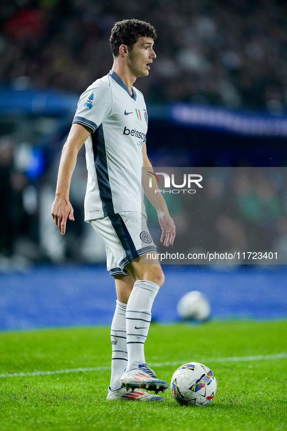 Benjamin Pavard of FC Internazionale during the Serie A Enilive match between Empoli FC and FC Internazionale at Stadio Carlo Castellani on...