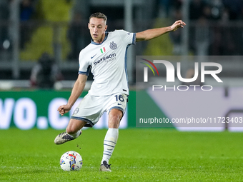 Davide Frattesi of FC Internazionale during the Serie A Enilive match between Empoli FC and FC Internazionale at Stadio Carlo Castellani on...