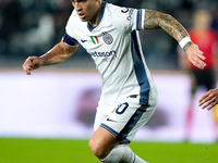 Lautaro Martinez of FC Internazionale in action during the Serie A Enilive match between Empoli FC and FC Internazionale at Stadio Carlo Cas...