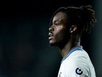 Yann Aurel Bisseck of FC Internazionale looks on during the Serie A Enilive match between Empoli FC and FC Internazionale at Stadio Carlo Ca...