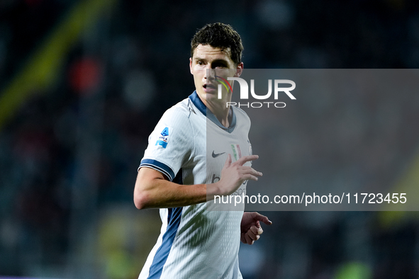 Benjamin Pavard of FC Internazionale looks on during the Serie A Enilive match between Empoli FC and FC Internazionale at Stadio Carlo Caste...