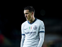 Piotr Zielinski of FC Internazionale looks on during the Serie A Enilive match between Empoli FC and FC Internazionale at Stadio Carlo Caste...