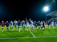 Players of FC Internazionale celebrate the victory at the end of the Serie A Enilive match between Empoli FC and FC Internazionale at Stadio...