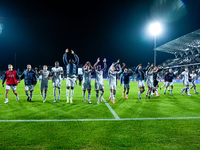 Players of FC Internazionale celebrate the victory at the end of the Serie A Enilive match between Empoli FC and FC Internazionale at Stadio...