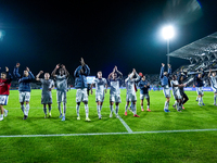 Players of FC Internazionale celebrate the victory at the end of the Serie A Enilive match between Empoli FC and FC Internazionale at Stadio...