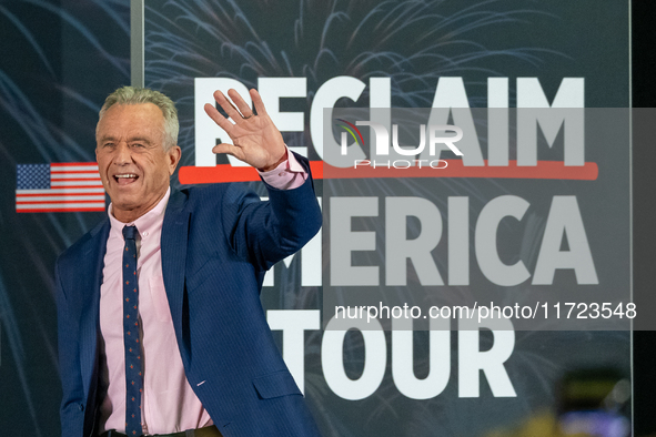 Robert F. Kennedy Jr. And Former U.S. Representative Tulsi Gabbard (HI-02) Speak At A Reclaim America Event In Madison, Wisconsin.